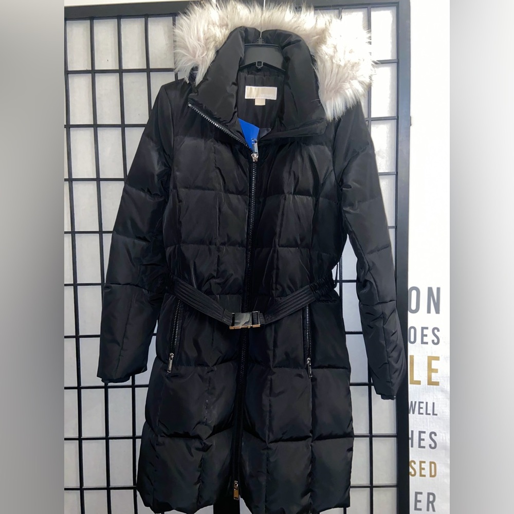 Micheal kors|Belted Long Puffer Jacket|